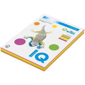 Бумага цветная "Maestro, IQ" А4, неон, 80г/м, 200л/уп (4цв/50л)
