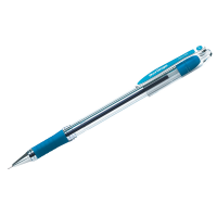 Ручка шарик. Berlingo "BALL POINT I-10" 0,4мм, синяя, грип