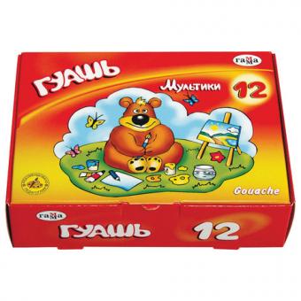 Гуашь ГАММА, 12цв., 20мл