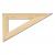 Треугольник деревянный 30°, 230мм, арт.УЧД 30х230, С137