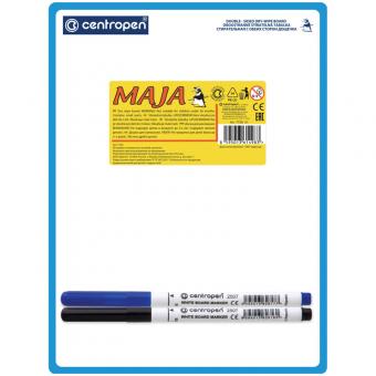 Доска для рисования А5 Centropen, с маркером двухсторонняя