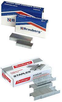 Скобы Brauberg/Berlingo №24/6, 25л., заточенные