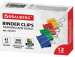 Зажимы для бумаг BRAUBERG, КОМПЛЕКТ 12шт., 41мм (200 листов), цветные, картонная коробка