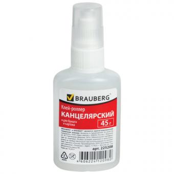 Клей-роллер Brauberg силикатный (для бумаги и картона), 45г