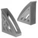 Стойка-угол BRAUBERG "Office style" 245х90х285мм, серая