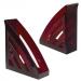 Стойка-угол BRAUBERG "Office style" 245х90х285мм, тониров. красный