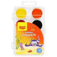 Краски акварельные медовые Мульти-Пульти 8цв., без кисти