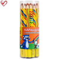 Карандаш с многоцветным грифелем Мульти-Пульти, утолщенный
