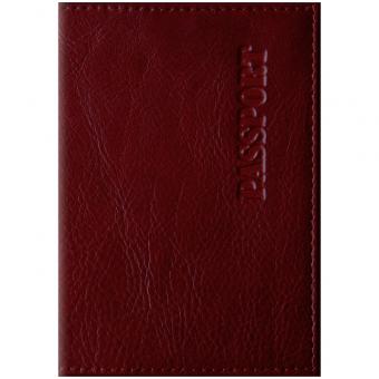 Обложка для паспорта OfficeSpase "Элегант" кожа, в ассортименте