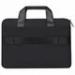 Сумка портфель HEIKKI ULTRA (ХЕЙКИ) с отделением для ноутбука 15,6", Total black, черная (28х39х3см)