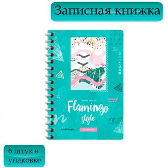 Записная книжка А6 ArtSpace 120л., на гребне, в ассортименте