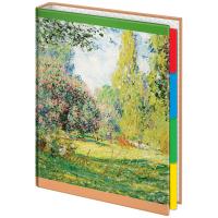 Тетрадь на кольцах А5 240л., 7БЦ ArtSpace "Живопись. Claude Monet", с 4 разд., глянц. ламинация, тиснение фольгой