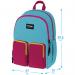 Рюкзак Berlingo Color blocks "Blue fuxia" (39*28*17см), 2 отд., 4 кармана, уплотненная спинка