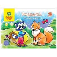 Раскраска в папке А5, 48 л. Мульти-Пульти, в ассортименте