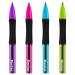 Ручка гелевая Berlingo "Tribase Gel grip neon" черная, 0,5мм, грип