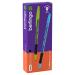 Ручка гелевая Berlingo "Tribase Gel grip neon" черная, 0,5мм, грип