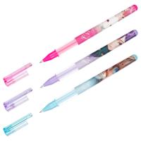 Ручка шарик. MESHU "Anime girls" синяя, 0,7мм, грип, корпус ассорти