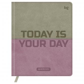 Дневник школьный 1-11кл., 48л (твердый), BG, иск. кожа (балакрон), печать, ляссе, в ассортименте