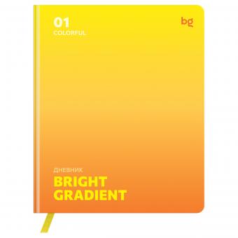 Дневник школьный 1-11кл., 48л BG "Gradient", иск. кожа, печать, цветн. срез, ляссе, в ассортименте