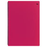 Тетрадь А4 80л., BG, клетка, на гребне, пластиковая обложка, в ассортименте