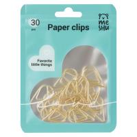 Скрепки фигурные 25мм, MESHU "Little Drops", 30шт.