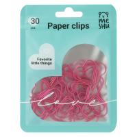 Скрепки фигурные 25мм, MESHU "Little Hearts", 30шт.