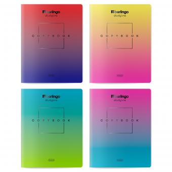 Тетрадь А5 48л. клетка Berlingo "Radiance", 80г/м2, софт-тач, ассорти