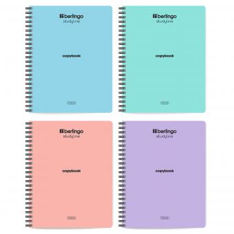 Тетрадь А5 96л., Berlingo "Instinct", 80г/м2, клетка, гребень, софт-тач, ассорти