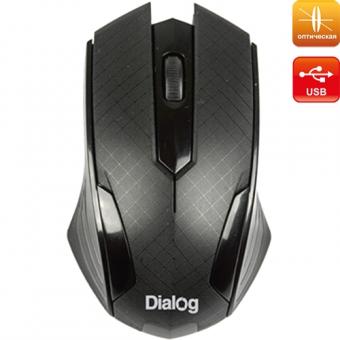 Мышь беспроводная Диалог, черная, в ассортименте