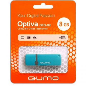 Флэш-диск 8ГБ, USB Qumo "Optiva", синяя