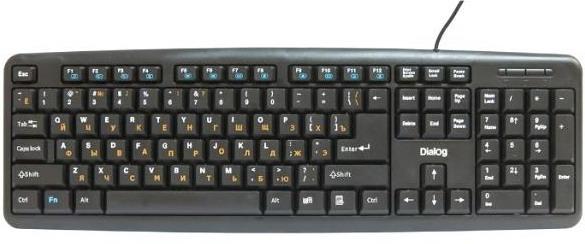 Клавиатура Dialog KM-025BU, черная, мультимедиа, usb