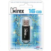 Флэш-диск 16ГБ, USB 3.0 Mirex "Unit Black", черный