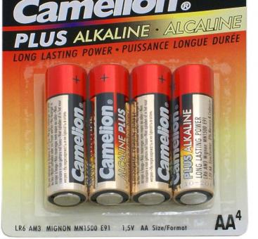 Батарейка "Camelion Plus Alkaline" AA (щелочная), арт. LR6-4BL