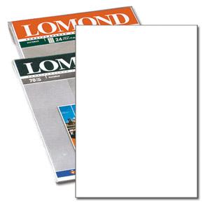 Бумага самоклеящаяся А4 50л. Lomond, белая, неделенная, 70г/м2
