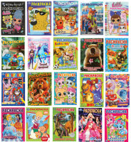 Книжка-раскраска УМКА "ПОПУЛЯРНЫЕ СЮЖЕТЫ" (145х210мм), 16стр., ассорти