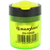 Точилка пластиковая Darvish, 2 отдел., с контейнером (круглая)